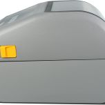 Stolní přímotermální tiskárna štítků Zebra ZD621D (model ZD6A042-D0EF00EZ) v šedém provedení, s přehledným ovládacím panelem s tlačítky a LED indikátory.